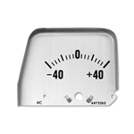 1968 - 1969 Console Gauge Face Plate, AMP