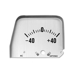 1968 - 1969 Console Gauge Face Plate, AMP