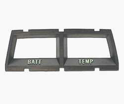 1968 - 1969 Camaro Console Gauge Bezel Battery and Temperature