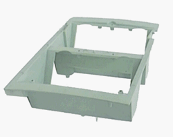 1968 - 1969 Camaro Console Gauge Base, Correct Luminous Light Green