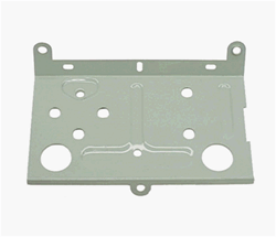 1968 - 1969 Camaro Console Gauge Mounting Plate, Battery and Temperature REAR