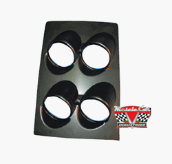 1968 - 1969 Camaro Console Gauge Cover Housing For 2-1/16 Inch Round Aftermarket Custom Gauges, Black