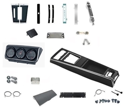 1967 Camaro Complete Console Housing Kit with Gauge Package, TH350 or TH400, Unassembled