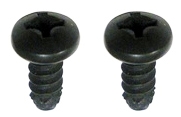 1968 - 1969 Console Seat Belt Clip Holder Screws, Center, Pair