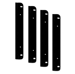 1968 - 1972 Camaro Console Automatic Shifter Plate Rubber Seals Set with Steel Inserts, 4 Piece Kit