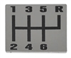 1982 - 1992 Camaro Custom Stainless Steel Shift Plate, 6 Speed Polished