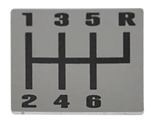 1982 - 1992 Camaro Custom Stainless Steel Shift Plate, 6 Speed Polished