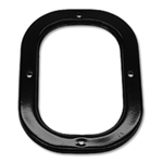 1969 Shift Boot Retainer Ring Plate, Black