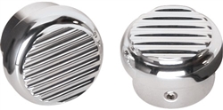 1967 - 1981 Camaro Custom Billet Aluminum Headlight Dimmer Switch Cover, RIBBED POLISHED