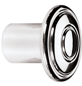 Billet Specialties Custom Dash Knob, Polished Classic Ribbed Top, Each
