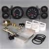 1970 - 1978 Dash Instrument Cluster Gauges Set, Black (NVU): Speedometer, Tachometer, Oil Pressure, Water Temp, Voltmeter and Fuel