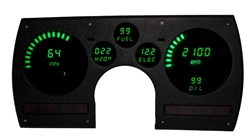 1982 - 1990 Dash Instrument Cluster Gauges System, Digital LED, Speedometer, Tachometer, Oil Pressure, Water Temp, Voltmeter, Fuel