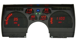 1991 - 1992 Dash Instrument Cluster Gauges System, Digital LED, Speedometer, Tachometer, Oil Pressure, Water Temp, Voltmeter, Fuel