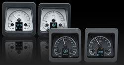 1969 Dash Instrument Cluster Gauges Set, HDX : Speedometer, Tachometer, Oil Pressure, Water Temp, Voltmeter and Fuel