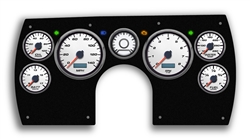 1982 - 1989 Camaro PERFORMANCE II WHITE ELECTRIC SPEEDO Dash Instrument Cluster Gauge Kit: Speedometer, Tachometer, Oil Pressure, Water Temp, Voltmeter, Fuel