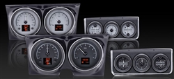 1967 Dash Instrument Cluster and Console Gauges Set, HDX : Speedometer, Tachometer, Oil Pressure, Water Temp, Voltmeter and Fuel