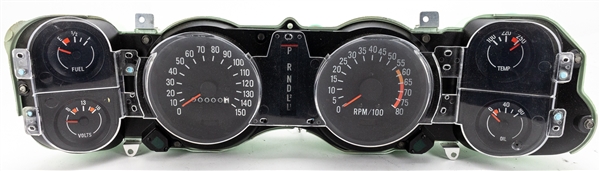 1970 - 1978 Camaro Dash Instrument Gauge Cluster Kit Assembly with 150 MPH Speedo, Updated Voltmeter, Oil Pressure Gauge Instead of Clock, and 8K Redline Tach