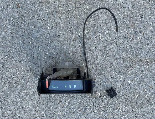 1969 Camaro Dash Column Shift Indicator Assembly for Powerglide, Used GM