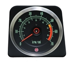 1969 Camaro Dash Tach, TACHOMETER 5500 - 7000 Redline, 6469382 ALL IGNITION SYSTEMS EXC. MSD