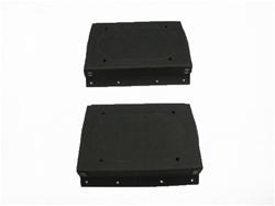 1967 - 1969 Camaro Convertible Rear Radio Speaker Enclosure Housing Boxes, Pair