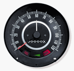 1967 Camaro Dash Instrument Cluster Gauge, SPEEDOMETER With Speed Warning, Standard, 6480796