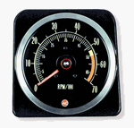 1969 Camaro Dash Tach, TACHOMETER, 5500 - 7000 Redline, 6469382