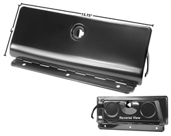 1969 Camaro Glove Box Door, Standard, Black, 3939659