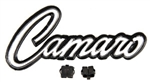 1968 Camaro Glove Box Door Emblem with Clips