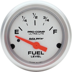 Auto Meter Ultra-Lite Fuel Gauge, Electric Short Sweep 2-1/16 Inch