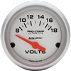 Auto Meter Ultra-Lite Volt Gauge, Electric Short Sweep 2-1/16 Inch