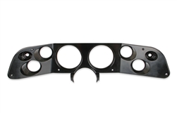 1970 - 1978 Camaro Custom BLACK Dash Instrument Cluster Housing with 6 Holes, (2) 4-1/2" and (4) 2-1/16" Holes
