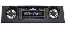 1967 - 1968 USA-630 Camaro Radio with AM/FM Stereo, USB, CD Control, Auxiliary Input, with Black Bezel