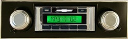 1967 - 1968 Radio with AM/FM Stereo, USB, CD Control, Auxiliary Input, with Walnut Bezel, Includes CD Changer