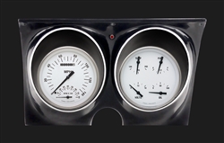 1967 - 1968 Dash Instrument Cluster Housing with White Gauges, Custom OE Style