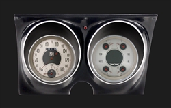 1967 - 1968 Dash Instrument Cluster Housing with Gauges (All American Nickel), Custom OE Style
