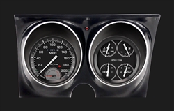 1967 - 1968 Dash Instrument Cluster Housing with Gauges (Autocross Series), Grey, Custom OE Style