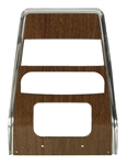 1968 Camaro Center Dash Panel with Walnut Woodgrain