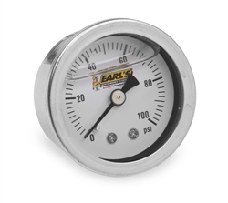 Oil-Filled Pressure Gauge – 0-100 PSI - 1/8" NPT Male Thread