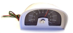 DIXCO Vintage Style Hood Tachometer, 8000 RPM