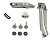 1967 - 1969 Camaro RH Quarter Window Glass Track, Roller, and Mounting Plate Kit