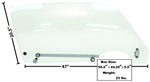 1970 - 1981 Camaro Door Window Glass Kit, Clear, RH Side