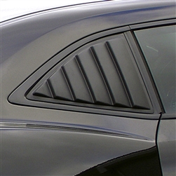 2010 - 2015 Camaro Side Rear Quarter Window Glass Louver Sunshade Closeout Cover, Smooth Paintable Finish