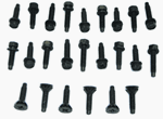 1967 Camaro Door Hinge Mounting Bolts - Complete Set - 24 Pieces