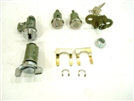 1974 - 1977 Camaro Complete Locks Set, Long Door Cylinders with GM Square Head Keys