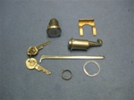 1968 Camaro Glove Box and Trunk Lock Set, Original GM Pear Head Style Keys
