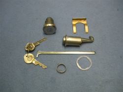 1968 Camaro Glove Box and Trunk Lock Set, Original GM Pear Head Style Keys