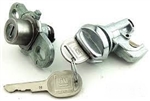 1974 - 1977 Camaro Glove Box and Trunk Locks Set with GM Round Head Keys