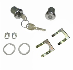 1970 - 1981 Camaro Door Locks Set, Medium Cylinder 3/8 Inch, Round Headed GM Keys