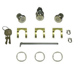 1967 and 1982 - 1985 Camaro Doors and Trunk Locks Set with GM Later Style Round Head Keys