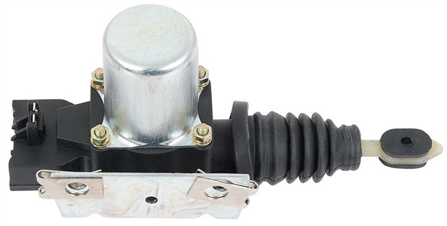 Image of a 1978 - 1992 Camaro Power Door Lock Switch Actuator Solenoid with Mounting Bracket, RH Passenger Side